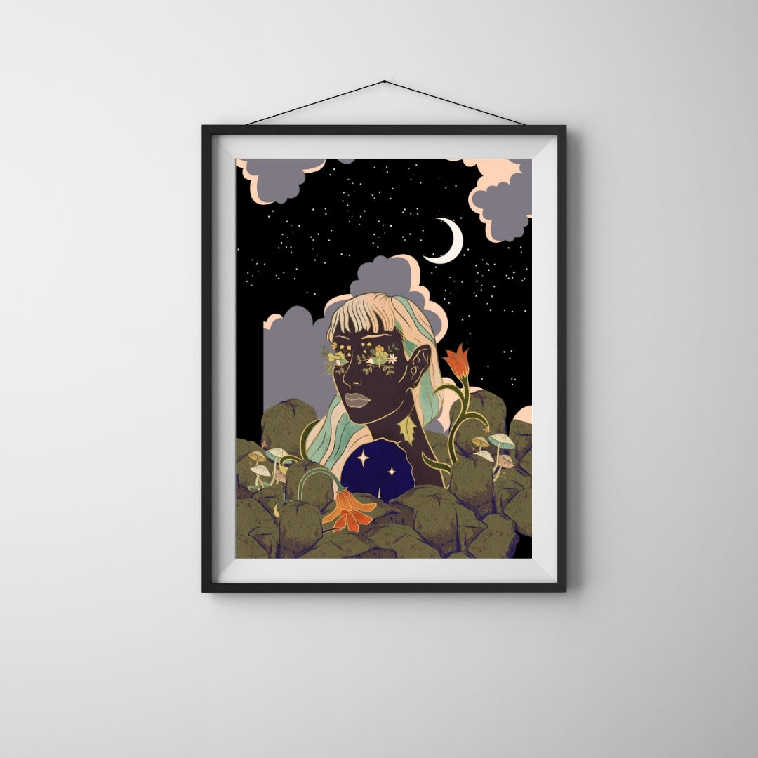 Celestial Dreams Digital Art Fotoğraf Baskısı