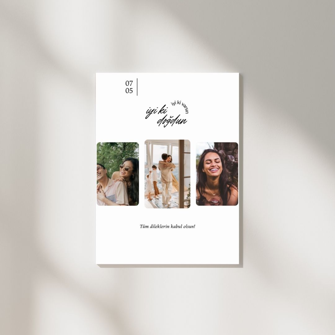 İyi ki Doğdun Kişiye Özel Tasarım Fotoğraf